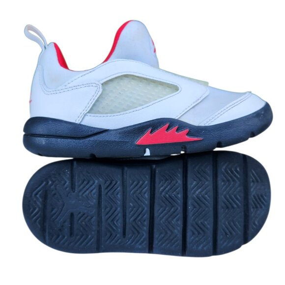 Air Jordan 5 Retro Little Flex PS CK1227-100 White Fire Red Black Size 11C - Picture 10 of 11